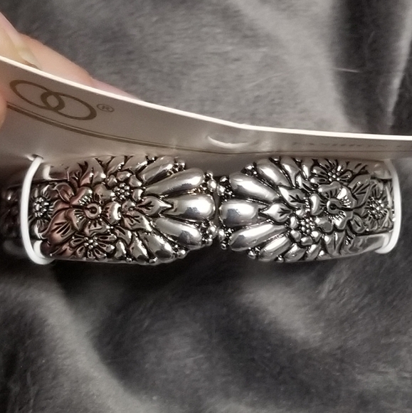 2 Pc Silver Flower Bracelet & Citrine Ring Bundle - Picture 10 of 10